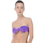 Colorful Labstract Wallpaper Theme Classic Bandeau Bikini Top 