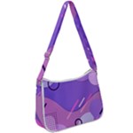 Colorful Labstract Wallpaper Theme Zip Up Shoulder Bag
