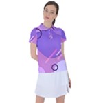 Colorful Labstract Wallpaper Theme Women s Polo T-Shirt