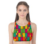 Abstract-background Tank Bikini Top