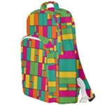Abstract-background Double Compartment Backpack