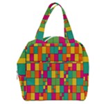 Abstract-background Boxy Hand Bag