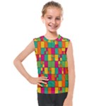 Abstract-background Kids  Mesh Tank Top