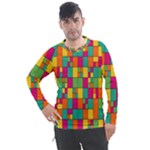 Abstract-background Men s Pique Long Sleeve T-Shirt