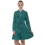 Background Green All Frills Chiffon Dress