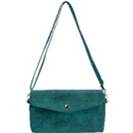 Background Green Removable Strap Clutch Bag