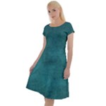 Background Green Classic Short Sleeve Dress