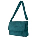 Background Green Full Print Messenger Bag (L)