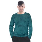 Background Green Men s Long Sleeve Raglan T-Shirt