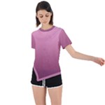 Background-27 Asymmetrical Short Sleeve Sports T-Shirt