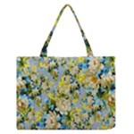 Background-flowers Zipper Medium Tote Bag