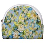 Background-flowers Horseshoe Style Canvas Pouch