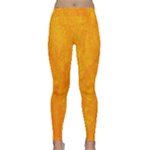 Background-yellow Classic Yoga Leggings