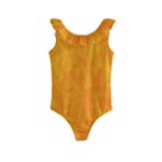 Background-yellow Kids  Frill Swimsuit