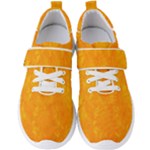 Background-yellow Men s Velcro Strap Shoes