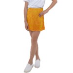 Background-yellow Kids  Tennis Skirt