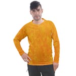 Background-yellow Men s Pique Long Sleeve T-Shirt