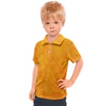 Background-yellow Kids  Polo T-Shirt