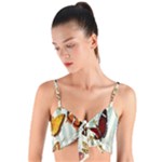 Butterfly-love Woven Tie Front Bralet