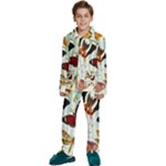 Butterfly-love Kids  Long Sleeve Velvet Pajamas Set
