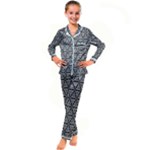 Decorative Kids  Satin Long Sleeve Pajamas Set