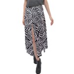 Design-85 Velour Split Maxi Skirt