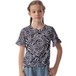 Design-85 Kids  Cuff Sleeve Scrunch Bottom T-Shirt