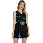 Wallpaper Sleeveless High Waist Mini Dress