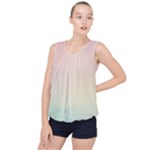 Pastel , Purple, Pink, Blue, Light, Mix Bubble Hem Chiffon Tank Top