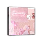 Pink Aesthetic, Clouds, Cute, Glitter, Hello Kitty, Pastel, Soft Mini Canvas 4  x 4  (Stretched)
