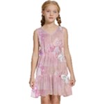 Pink Aesthetic, Clouds, Cute, Glitter, Hello Kitty, Pastel, Soft Kids  Sleeveless Tiered Mini Dress
