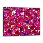 Pink Glitter, Cute, Girly, Glitter, Pink, Purple, Sparkle Canvas 16  x 12  (Stretched)