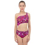 Pink Glitter, Cute, Girly, Glitter, Pink, Purple, Sparkle Spliced Up Two Piece Swimsuit