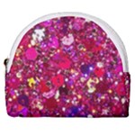 Pink Glitter, Cute, Girly, Glitter, Pink, Purple, Sparkle Horseshoe Style Canvas Pouch