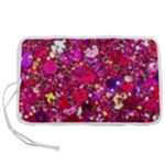 Pink Glitter, Cute, Girly, Glitter, Pink, Purple, Sparkle Pen Storage Case (S)