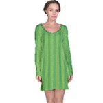 Punch Hole Long Sleeve Nightdress