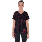 Amoled Red N Black Cut Out Side Drop T-Shirt