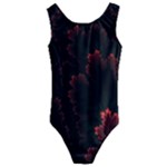 Amoled Red N Black Kids  Cut-Out Back One Piece Swimsuit