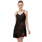 Amoled Red N Black Summer Time Chiffon Dress