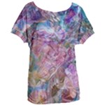 Abstract waves Women s Oversized T-Shirt