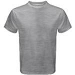 Aluminum Textures, Horizontal Metal Texture, Gray Metal Plate Men s Cotton T-Shirt