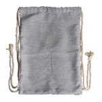 Aluminum Textures, Horizontal Metal Texture, Gray Metal Plate Drawstring Bag (Large)