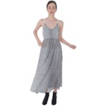 Aluminum Textures, Horizontal Metal Texture, Gray Metal Plate Tie Back Maxi Dress