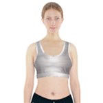 Aluminum Textures, Polished Metal Plate Sports Bra With Pocket