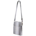 Aluminum Textures, Polished Metal Plate Multi Function Travel Bag