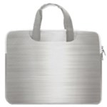 Aluminum Textures, Polished Metal Plate MacBook Pro 16  Double Pocket Laptop Bag 