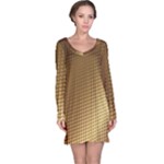 Gold, Golden Background ,aesthetic Long Sleeve Nightdress