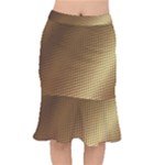 Gold, Golden Background ,aesthetic Short Mermaid Skirt