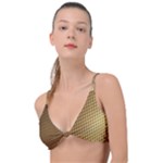 Gold, Golden Background ,aesthetic Knot Up Bikini Top