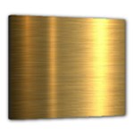 Golden Textures Polished Metal Plate, Metal Textures Canvas 24  x 20  (Stretched)